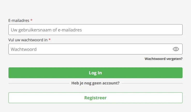 Star Casino Inlogvelden