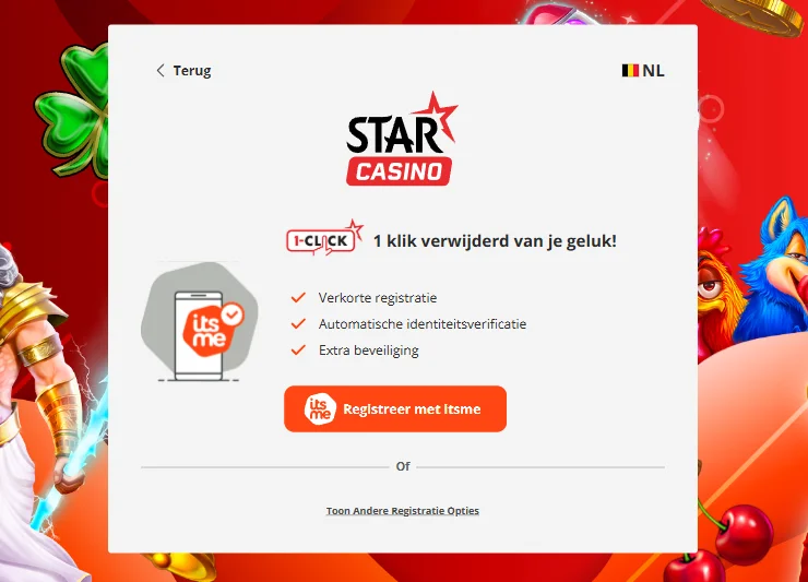 Star casino Registratie