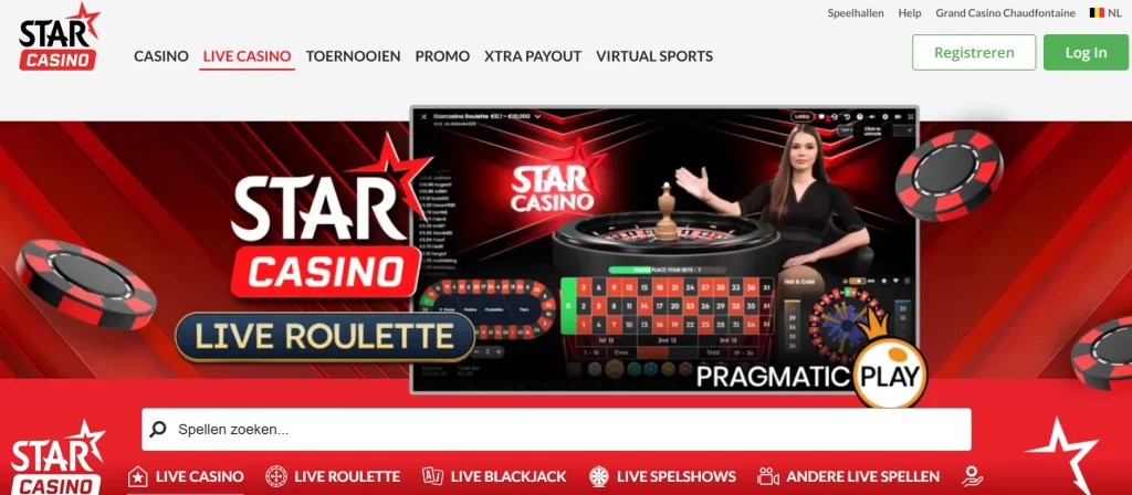 Live Dealer Games bij Star Casino Belgique